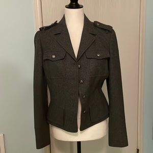 MICHAEL Michael Kors peplum military blazer